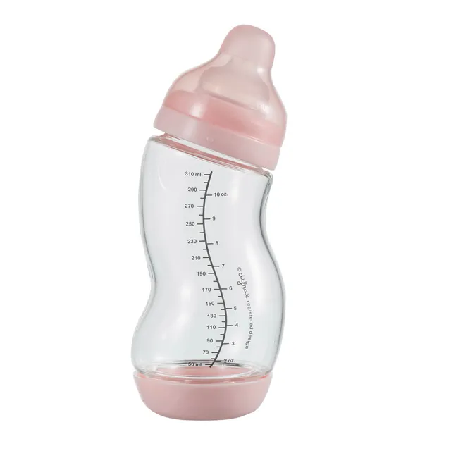 difrax-gl-serne-s-babyflasche-wide-310-ml-anti-kolik-glasflasche-aus-borosilikat image 1