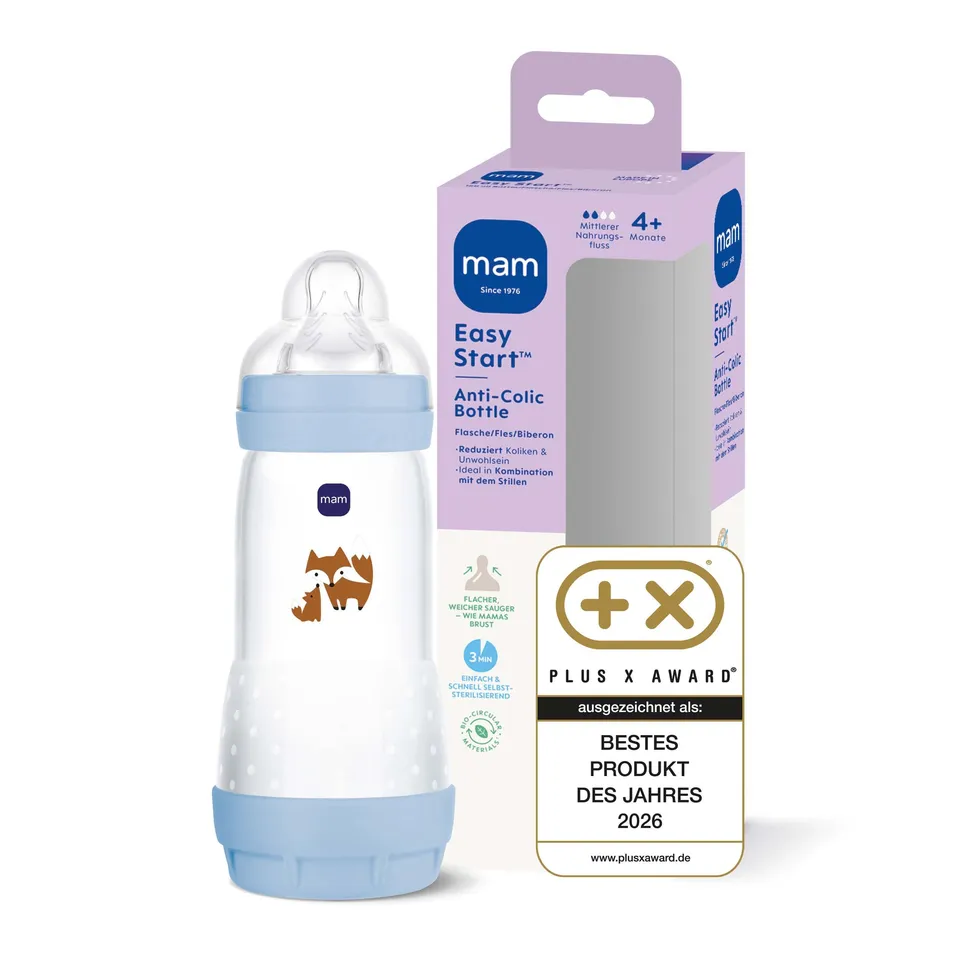 mam-easy-start-anti-colic-babyflasche-320-ml-4-monate-gr-2-fuchs-anti-kolik-bode image 1