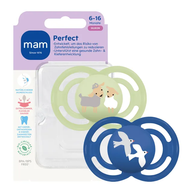 mam-perfect-schnuller-6-16-monate-skinsoft-silikon-94-akzeptanz-beugt-zahnfehlst image 1