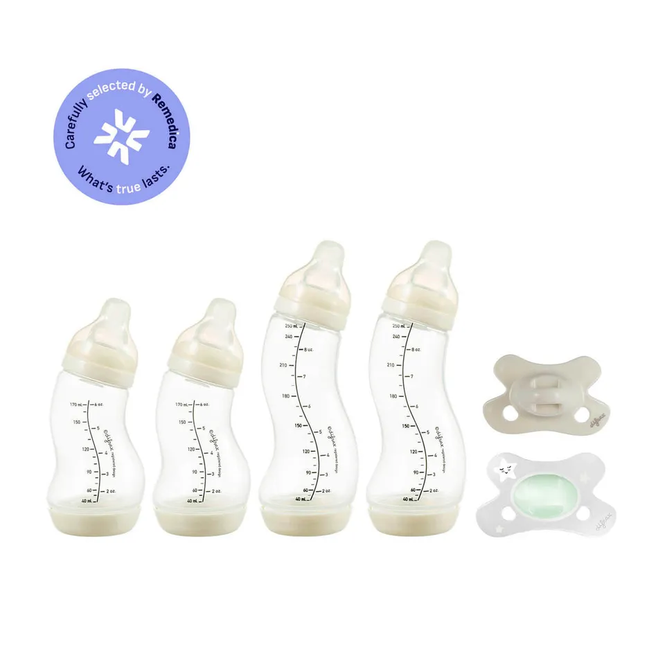 difrax-born-starterset-anti-colic-s-babyflaschen-natural-170-ml-250-ml-natural-s image 1