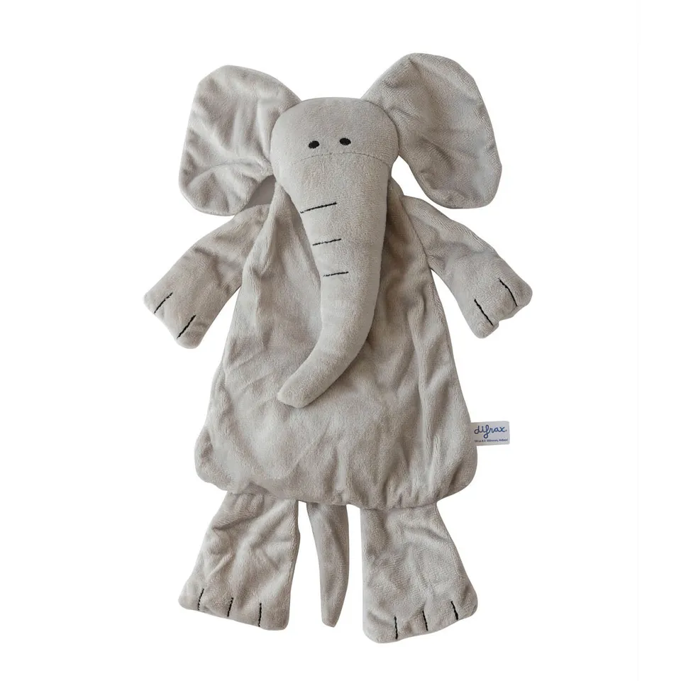 difrax-elliot-olifant-kuscheltuch-flache-pl-sch-schnuffeltiere-aus-weichem-mater image 1