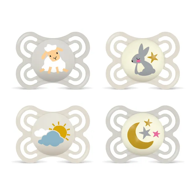 mam-perfect-day-night-schnuller-schnuller-set-0-6-monate-skinsoft-silikon-zahnfr image 1