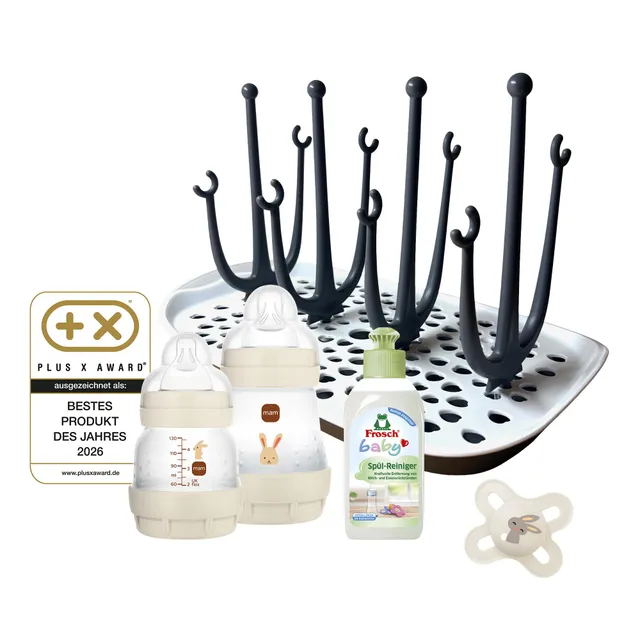 mam-easy-start-anti-colic-babyflaschen-set-inkl-trockengestell-0-monate-2-flasch image 1