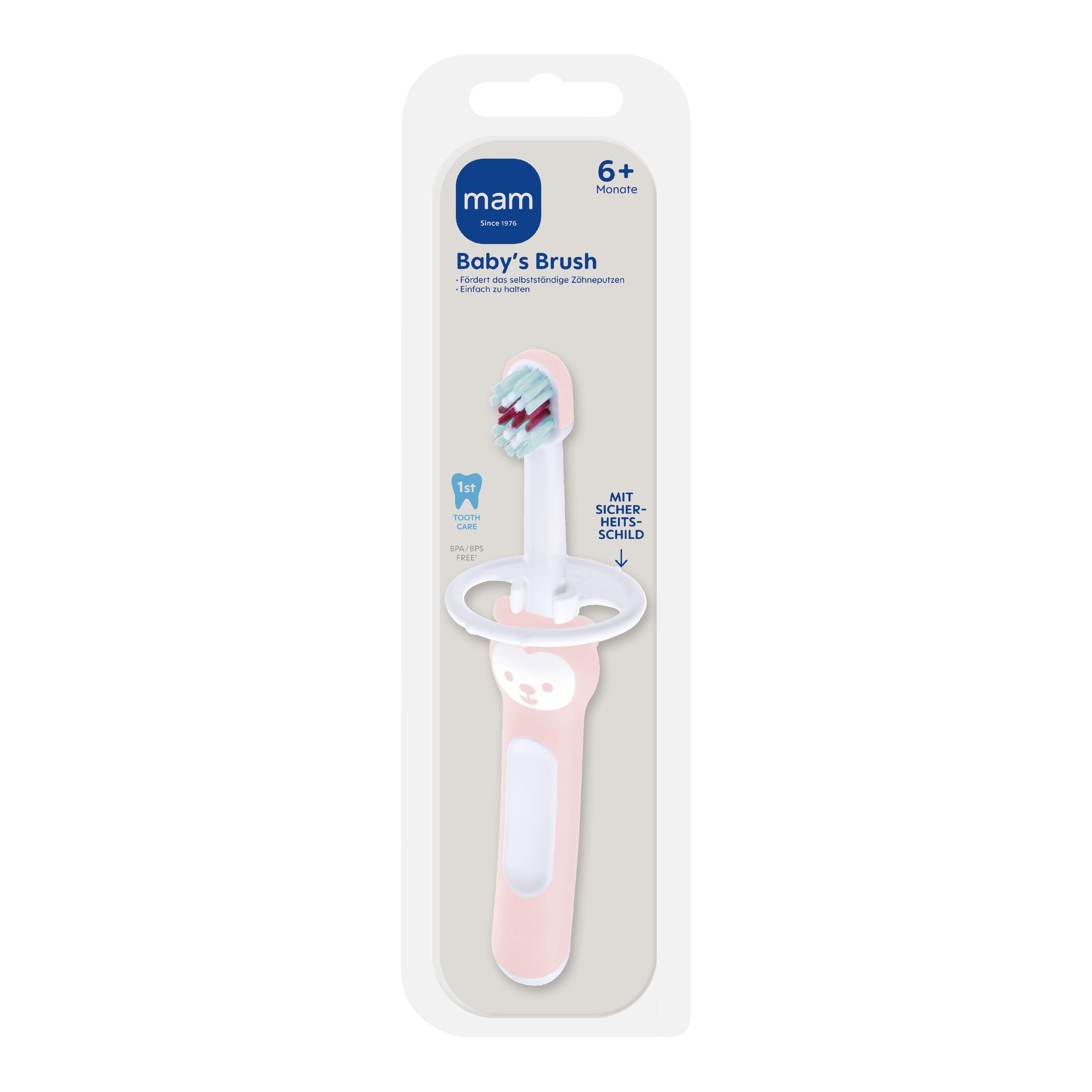 mam-baby-s-brush-babyzahnb-rste-kurzer-ergonomischer-griff-weiche-silikonborsten image 2