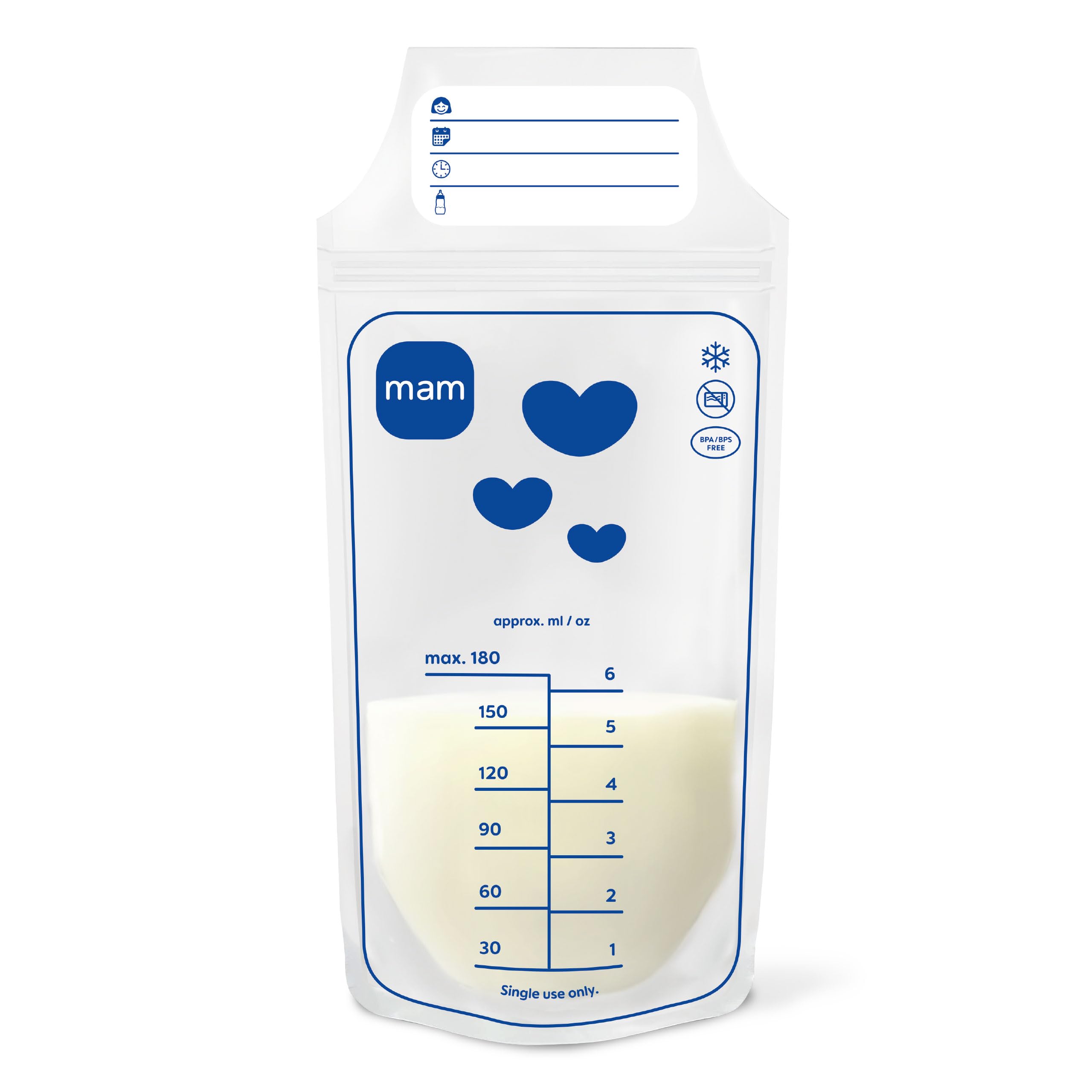 mam-muttermilchbeutel-180-ml-25-st-ck-auslaufsicher-mit-doppeldruckverschluss-bp image 2