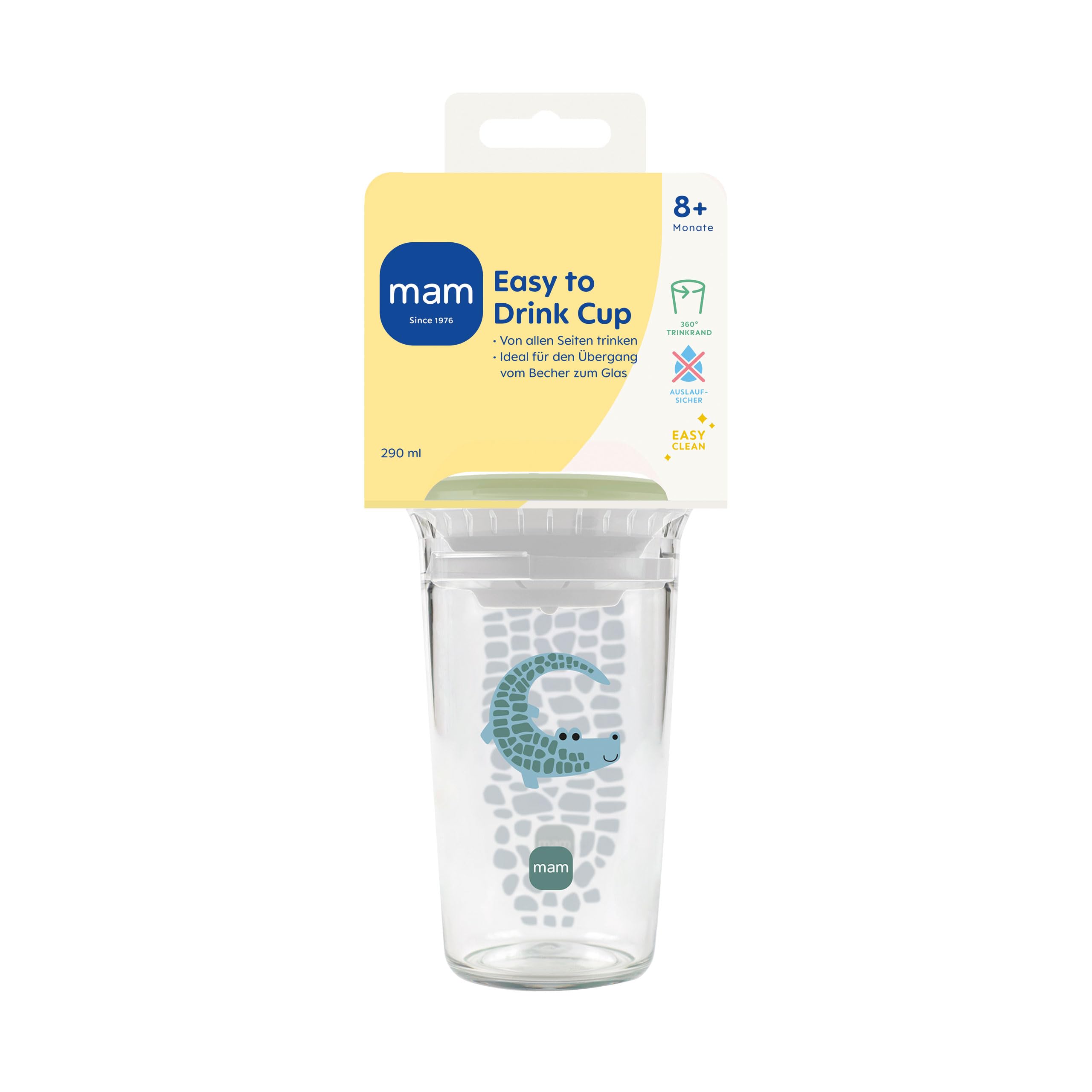 mam-easy-to-drink-cup-360-trinklernbecher-290-ml-ab-8-monaten-auslaufsicher-krok image 2