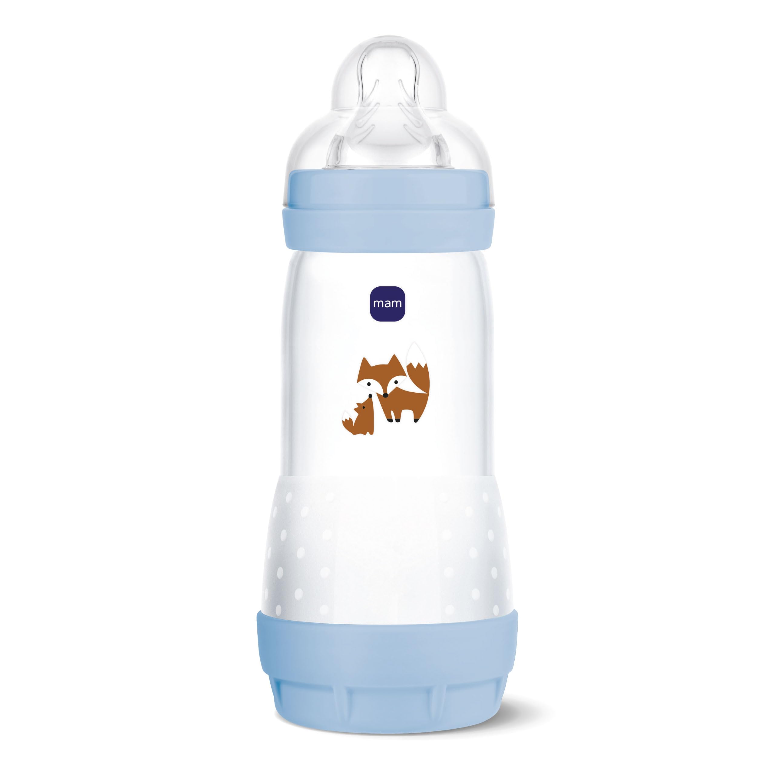 mam-easy-start-anti-colic-babyflasche-320-ml-4-monate-gr-2-fuchs-anti-kolik-bode image 2