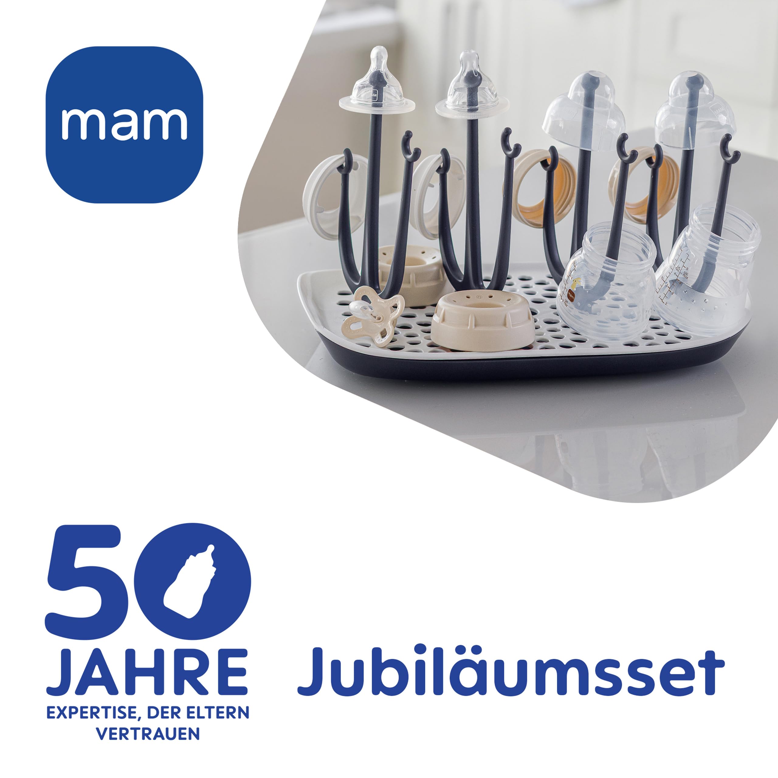 mam-easy-start-anti-colic-babyflaschen-set-inkl-trockengestell-0-monate-2-flasch image 2