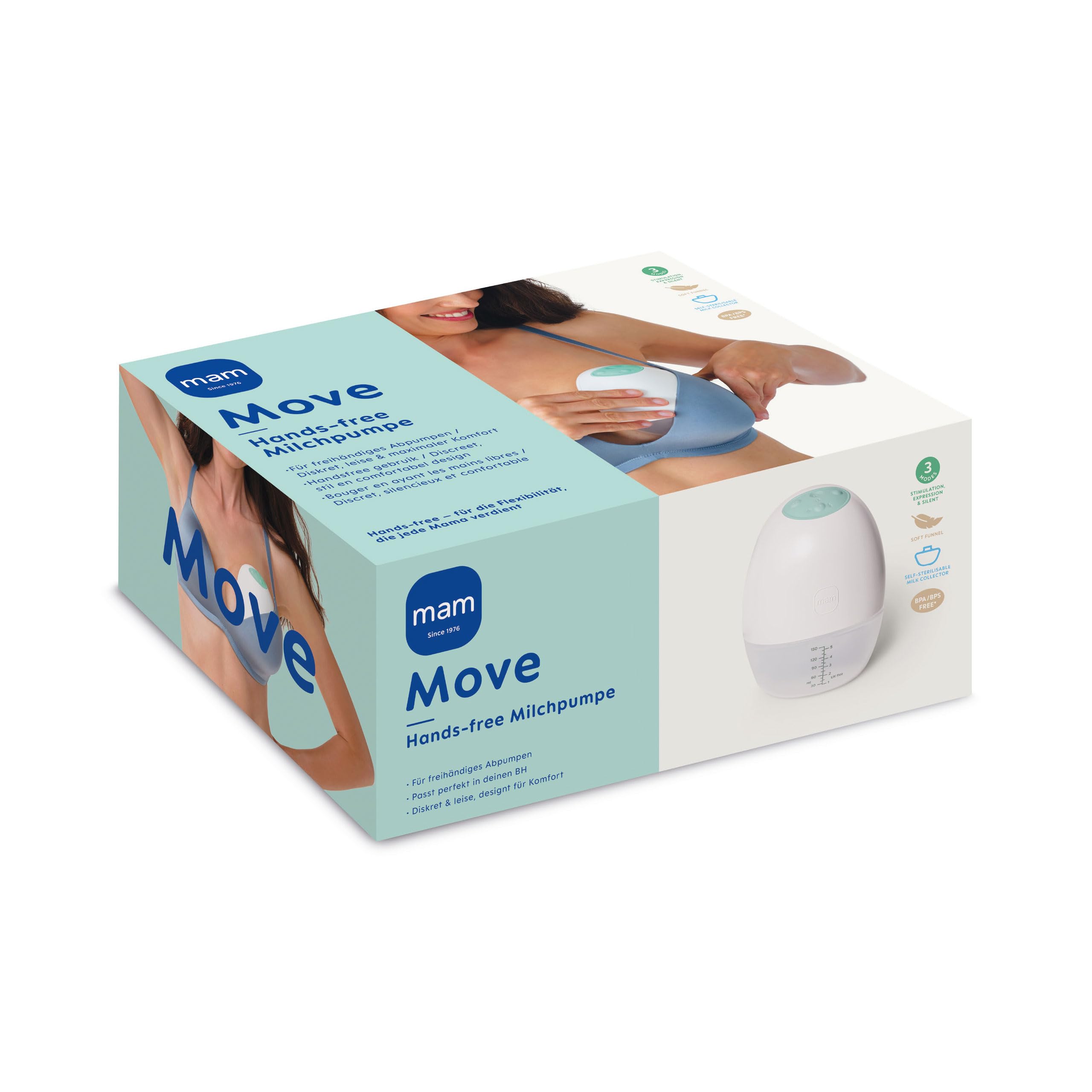mam-move-milchpumpe-elektrische-handsfree-single-milchpumpe-ohne-schl-uche-und-k image 2