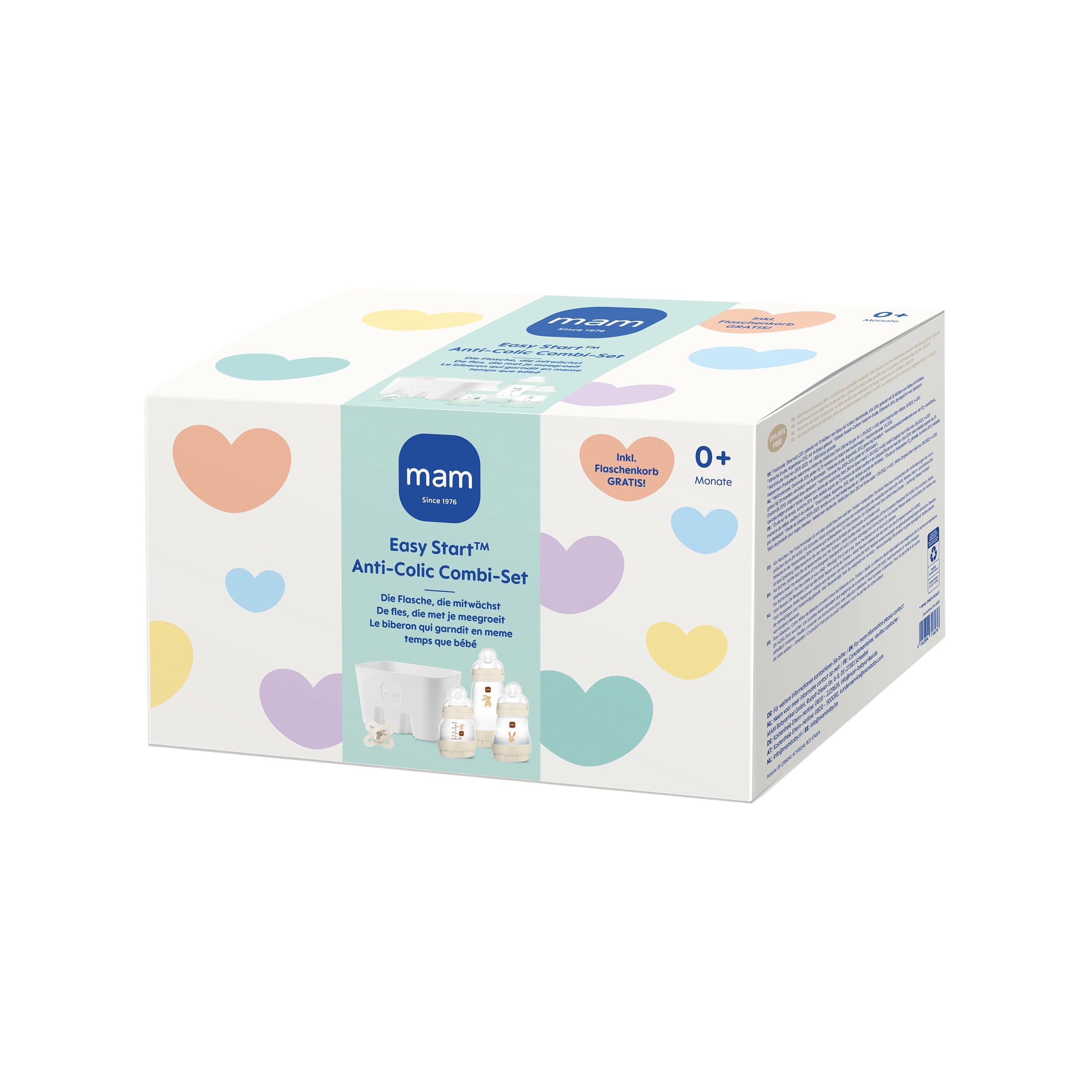 mam-easy-start-anti-colic-set-0-monate-2-babyflaschen-4-flaschenk-rper-2-schnull image 3