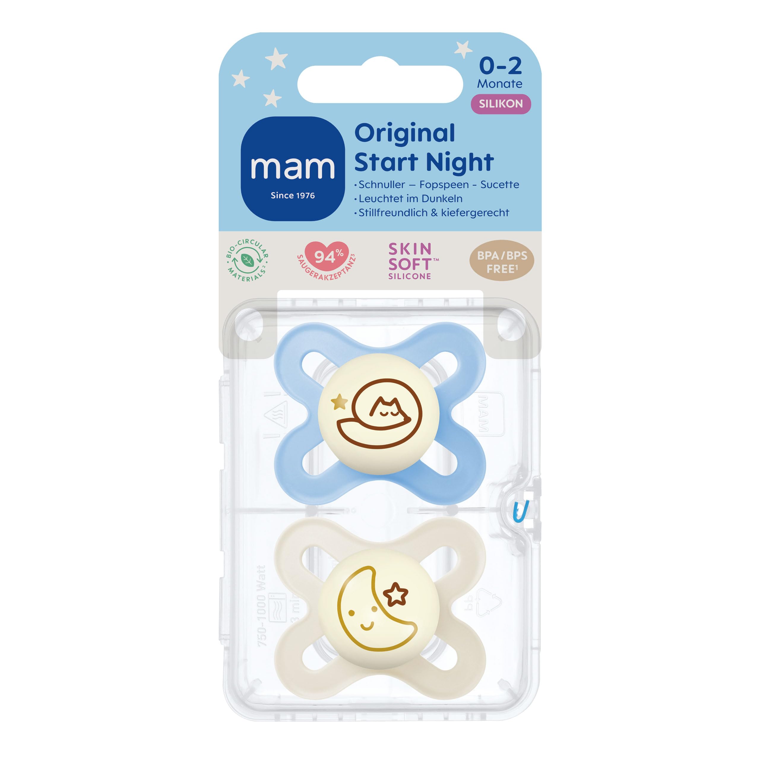 mam-original-start-night-schnuller-0-2-monate-leuchtender-neugeborenen-schnuller image 2