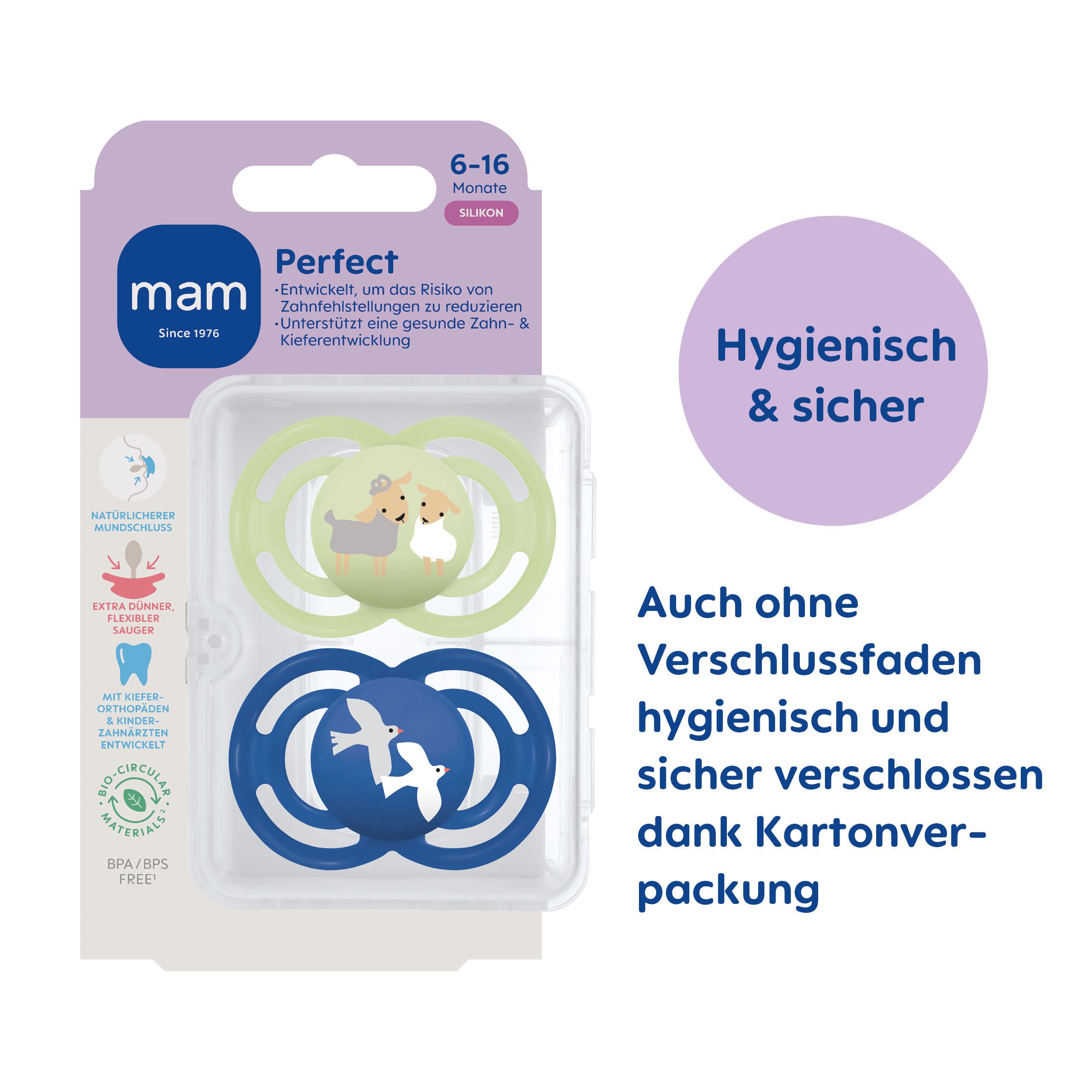 mam-perfect-schnuller-6-16-monate-skinsoft-silikon-94-akzeptanz-beugt-zahnfehlst image 2