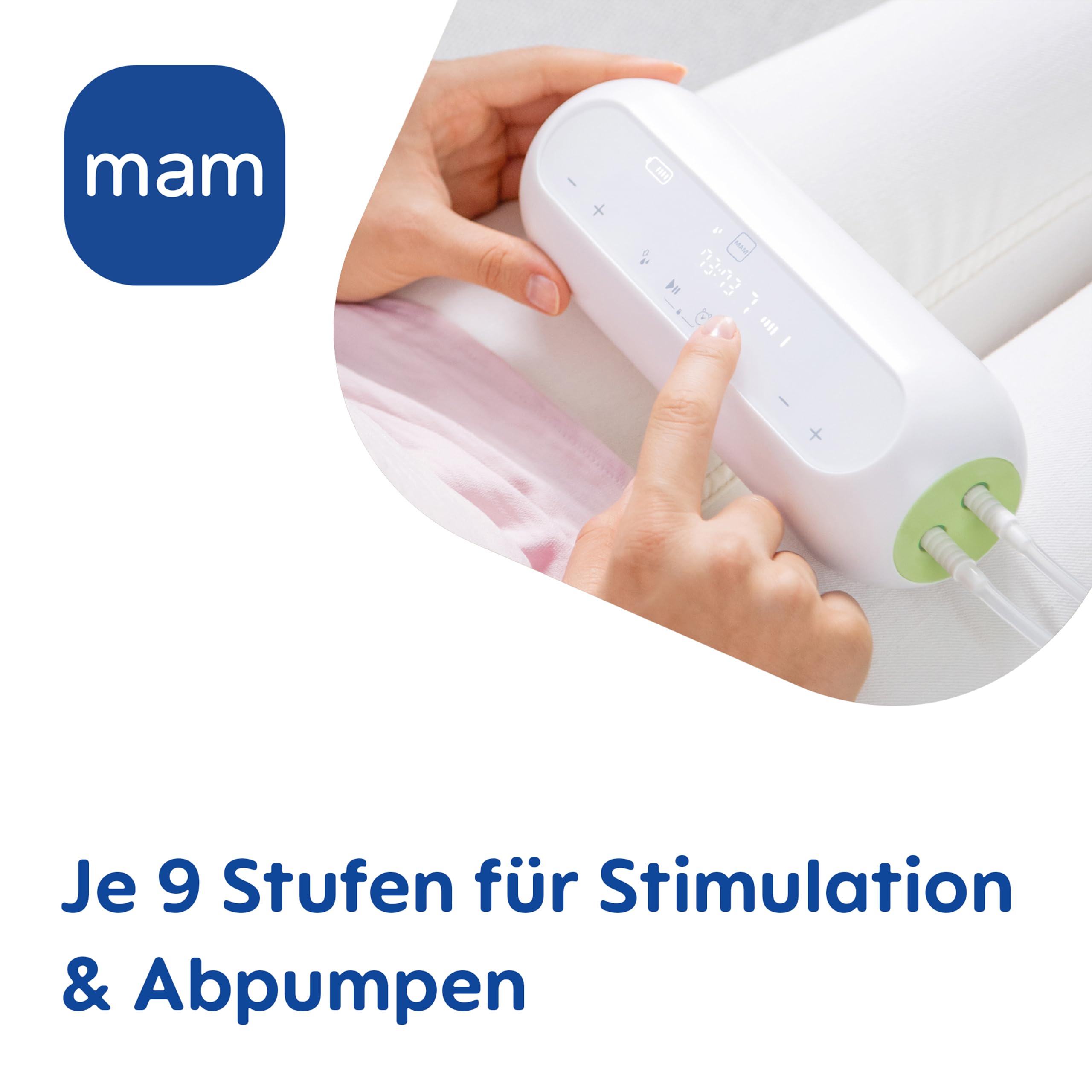 mam-2in1-doppelmilchpumpe-manuell-elektrisch-beidseitiges-abpumpen-9-stufen-gr-n image 4
