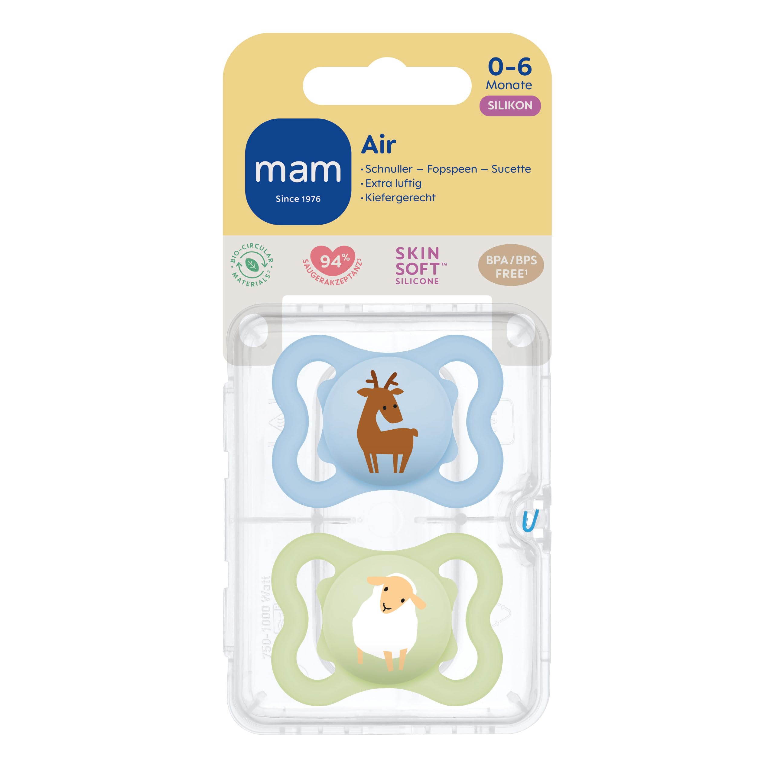 mam-air-schnuller-0-6-monate-2-st-ck-baby-schnuller-mit-gro-en-luftl-chern-f-r-e image 2