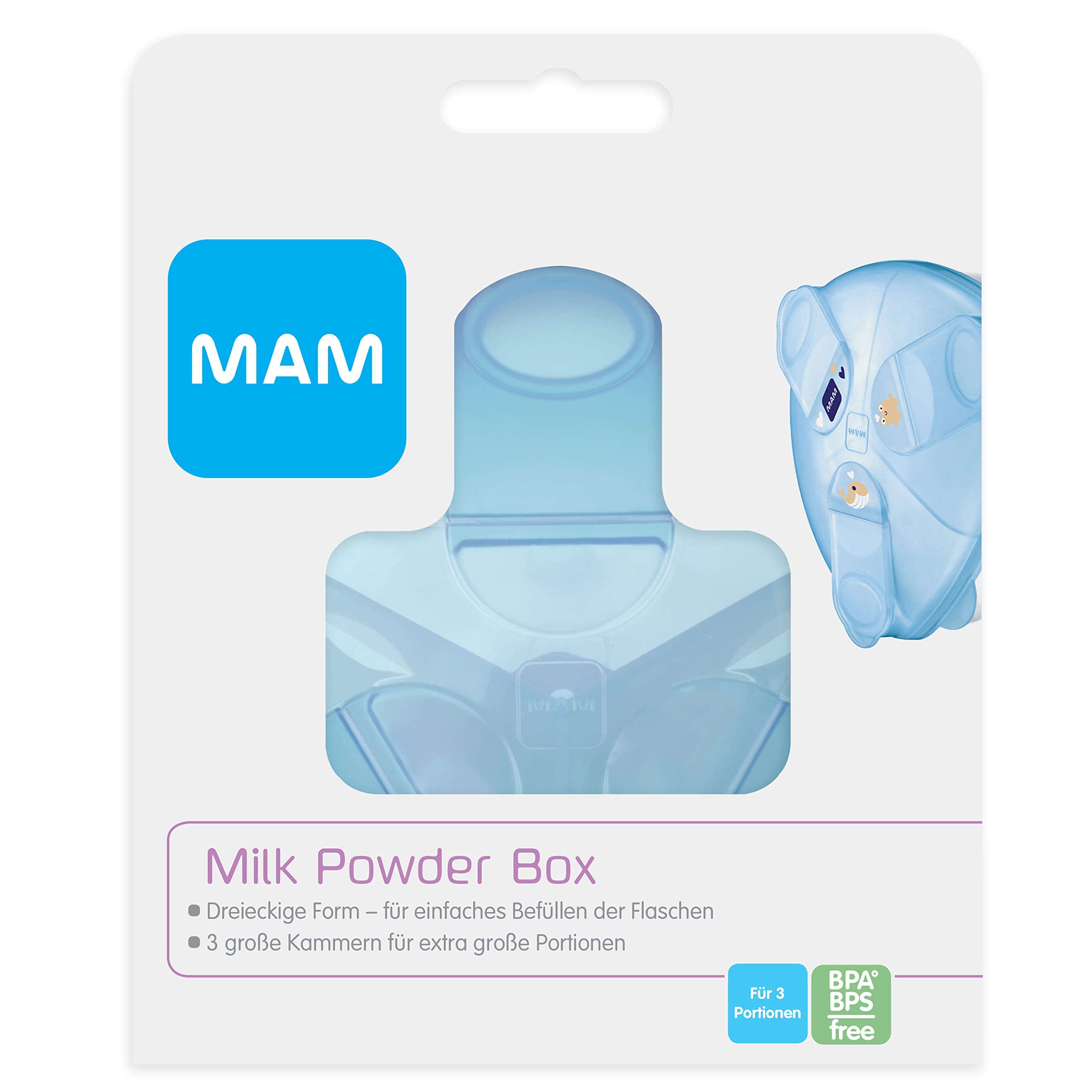 mam-milchpulverspender-portionierer-3-kammern-bis-3-portionen-40-g-dreieckige-fo image 2