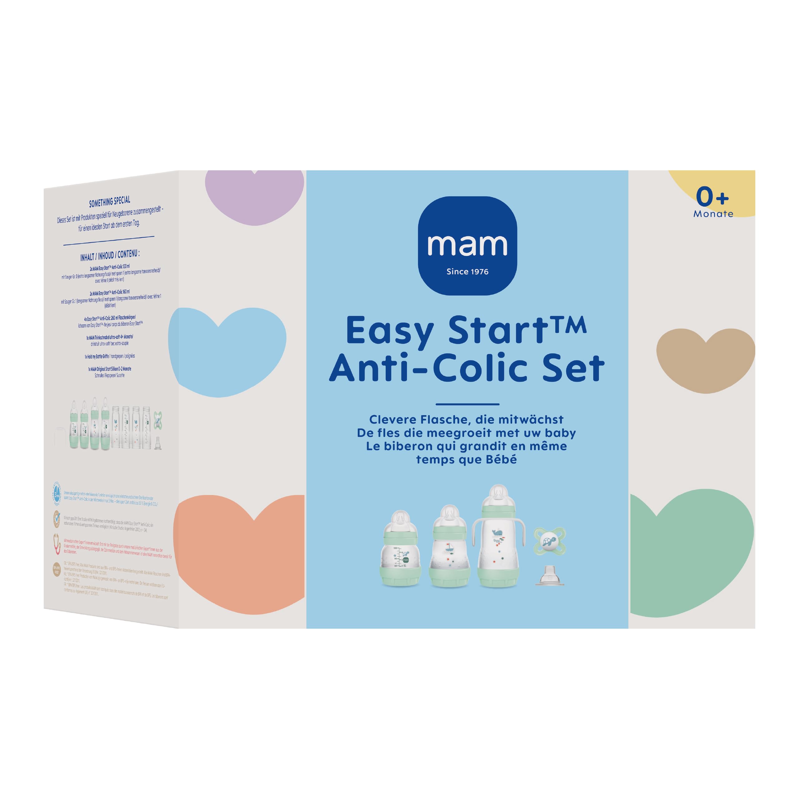 mam-easy-start-anti-colic-starter-set-baby-erstausstattung-mit-flaschen-schnulle image 2