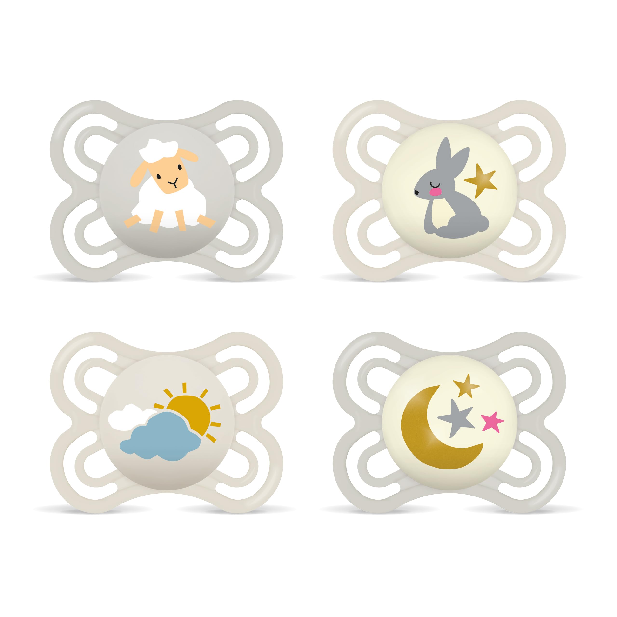 mam-perfect-day-night-schnuller-schnuller-set-0-6-monate-skinsoft-silikon-zahnfr image 1