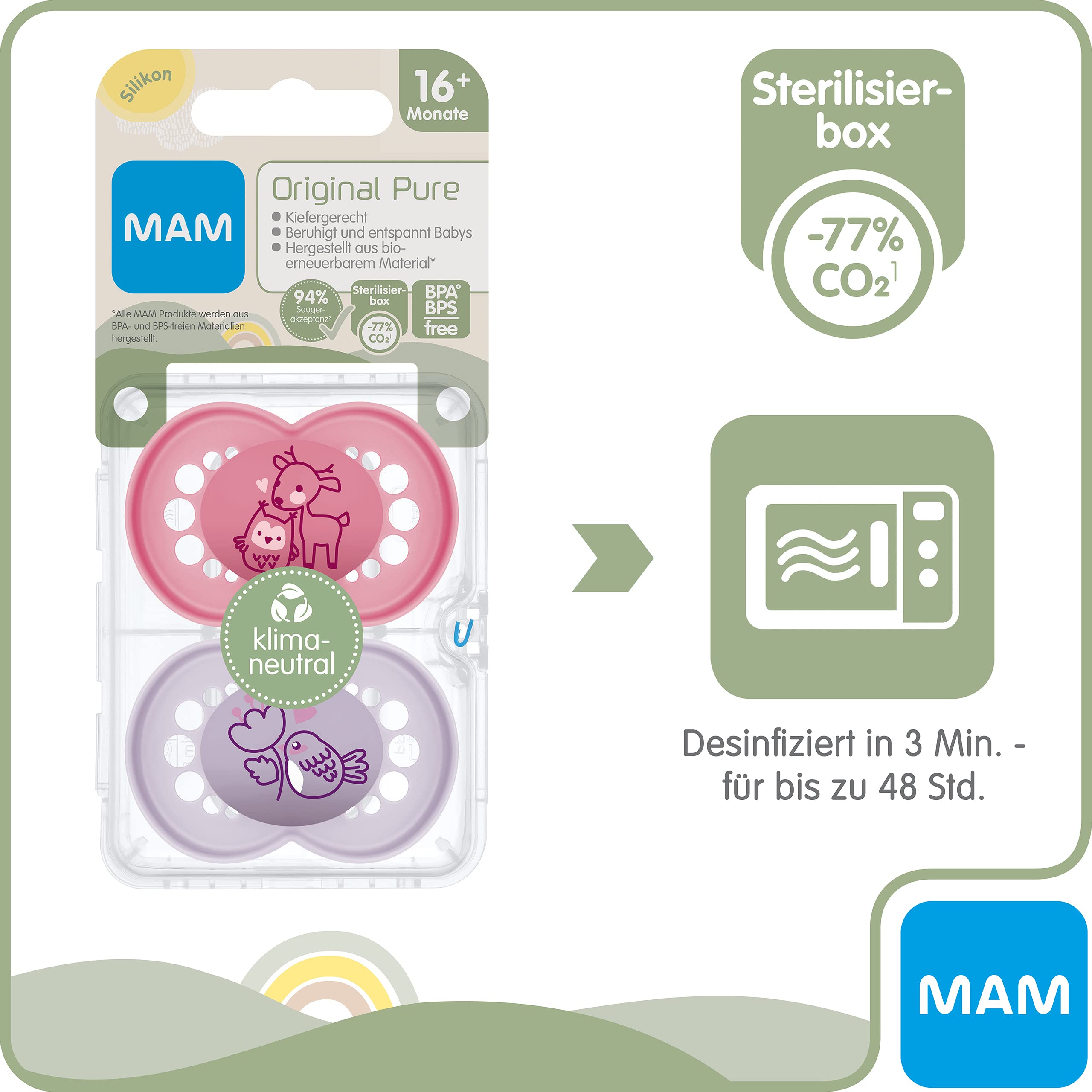 mam-original-pure-schnuller-2er-set-16-monate-zahnfreundlich-aus-bio-erneuerbare image 8
