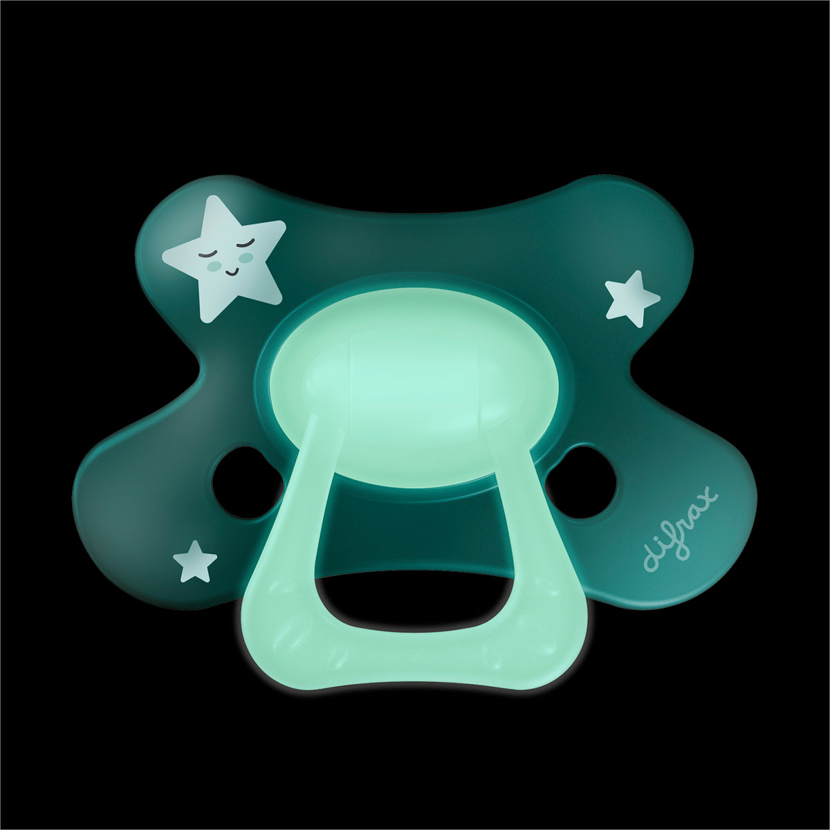 difrax-fopspeen-natural-12-monate-glow-in-the-dark-schnuller-symmetrisch-4-st-ck image 2