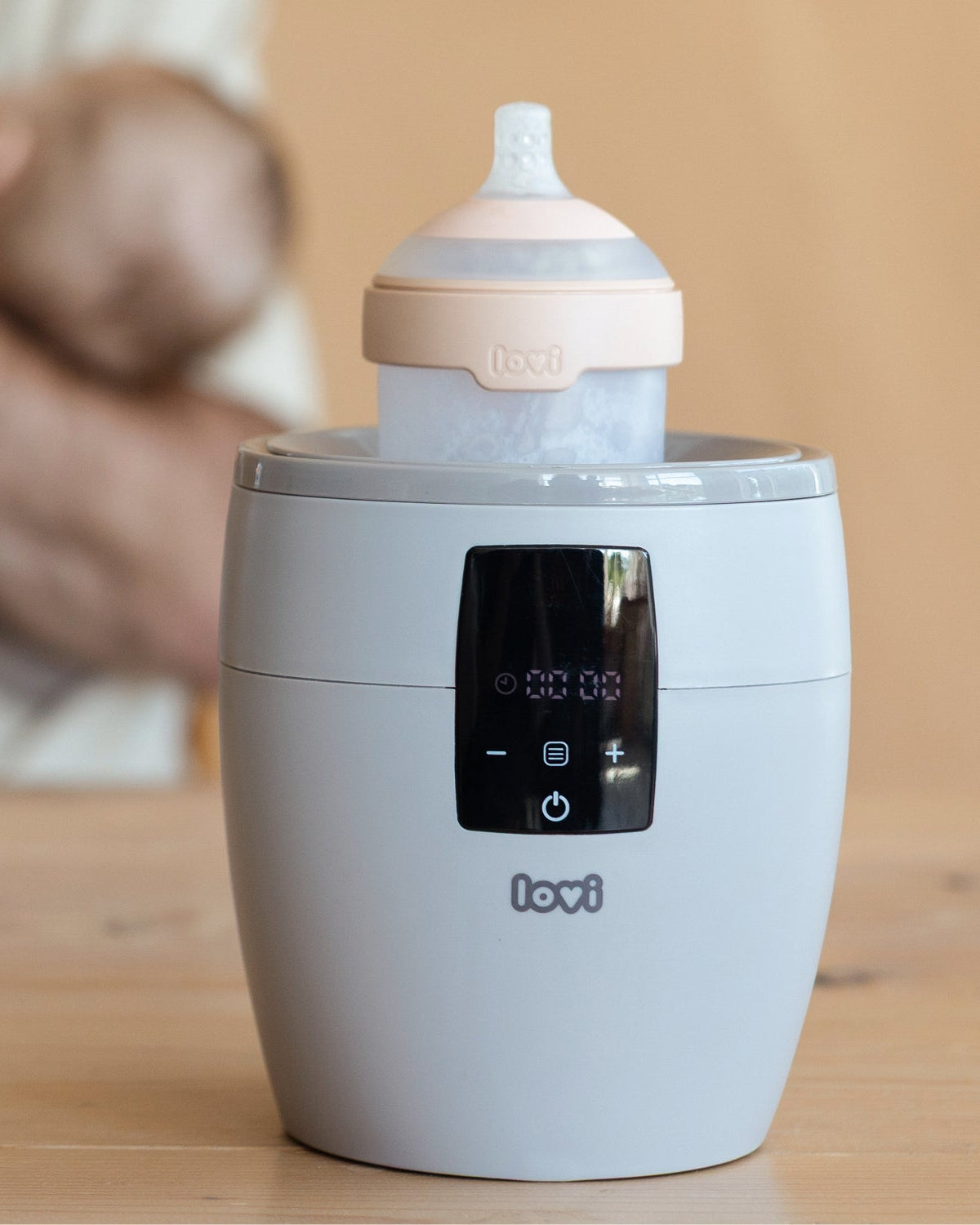 difrax-flaschenw-rmer-l-vi-6-in-1-milch-speisenw-rmer-mit-auftau-warmhalte-und-d image 2