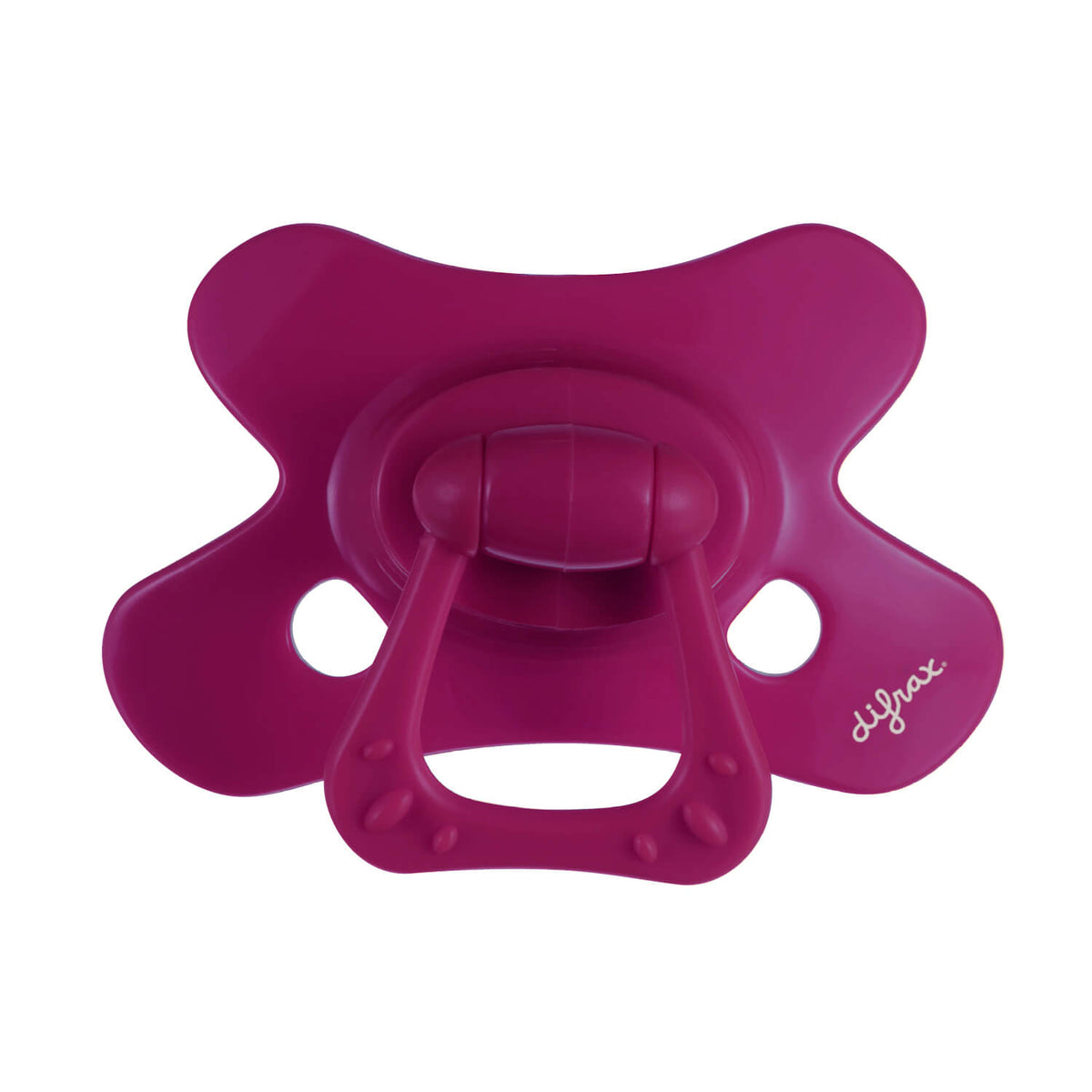 difrax-schnuller-natural-12m-pure-glow-wildberry-raspberry-4er-pack image 3